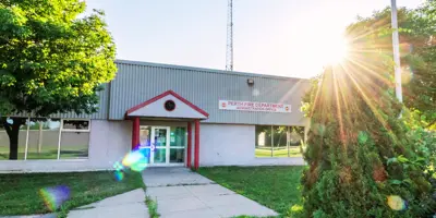 Exterior entrance of Perth Fire Services office