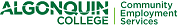 Green Algonquin College Community Employment Services logo