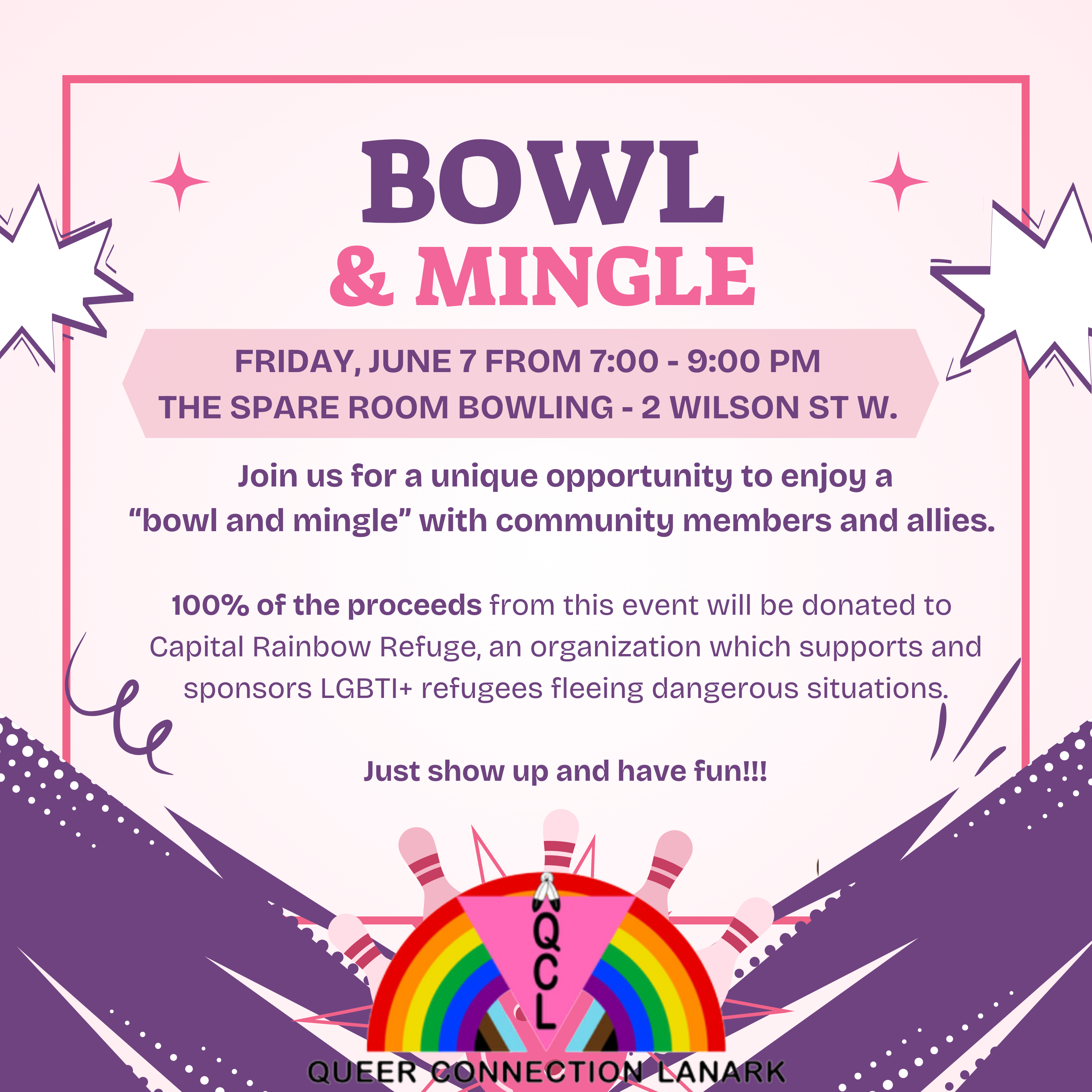 Bowl and Mingle Pride Event