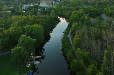 Tay River surrounded by trees